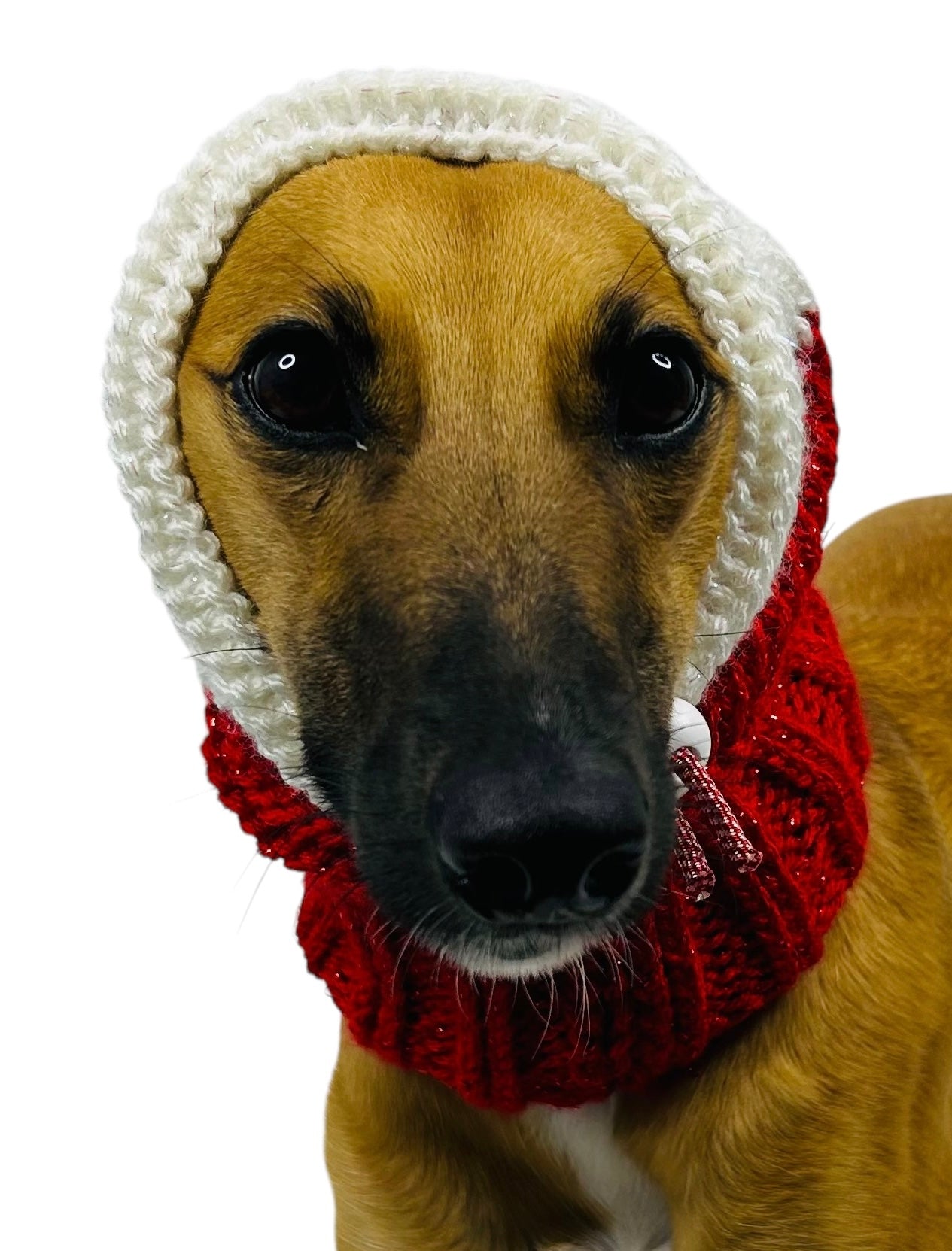 Sparkle Santa No Pom Snood