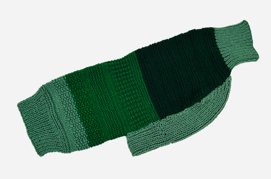 Shades of Green Whippet Sweater Size Medium
