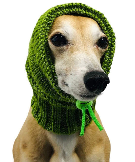 Lime Green Sparkle No Pom Snood
