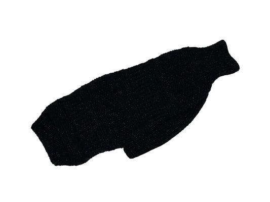 Black Sparkle Whippet Sweater Size Medium