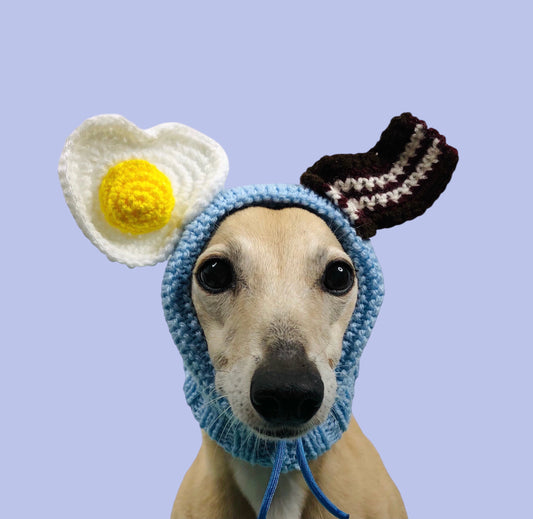 Knitted Bacon and Egg Hat