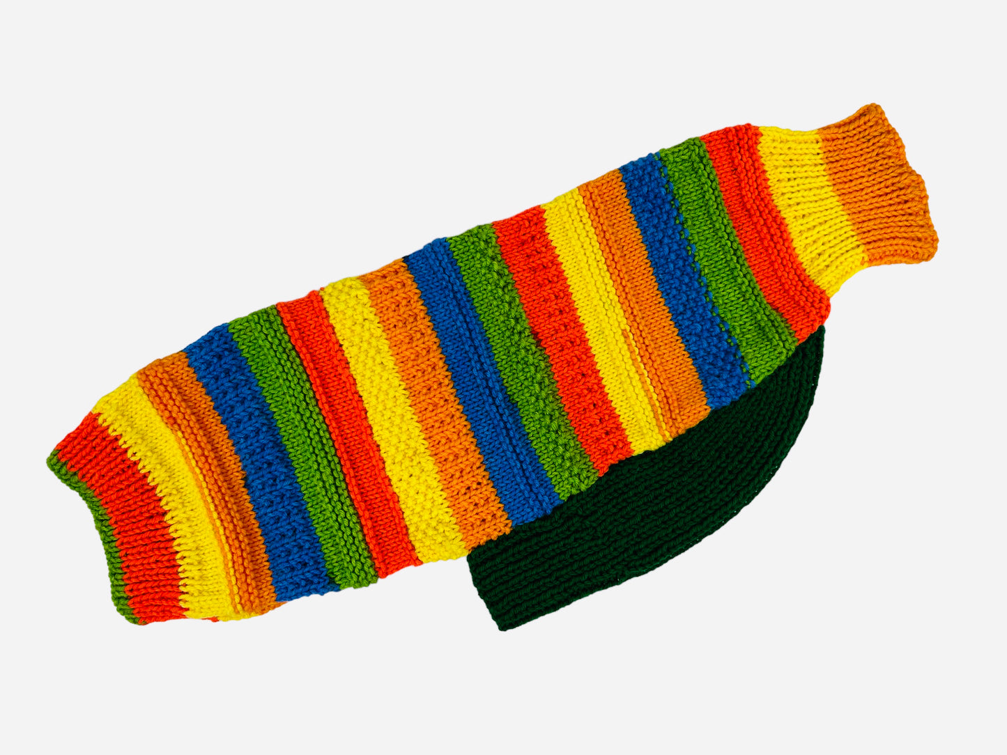 Rainbow Stripe Whippet Sweater Size Medium