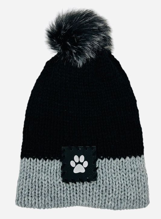 Black and Gray Winter Hat