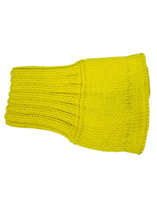 Yellow No Pom Snood