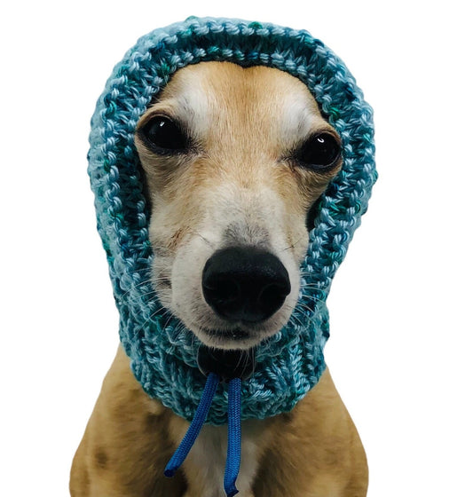 Aqua Speckle No Pom Snood